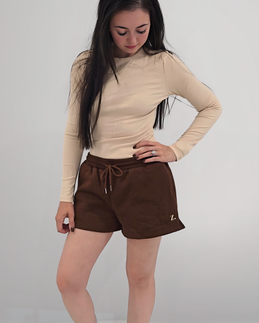 Willow Track Shorts - Coffee