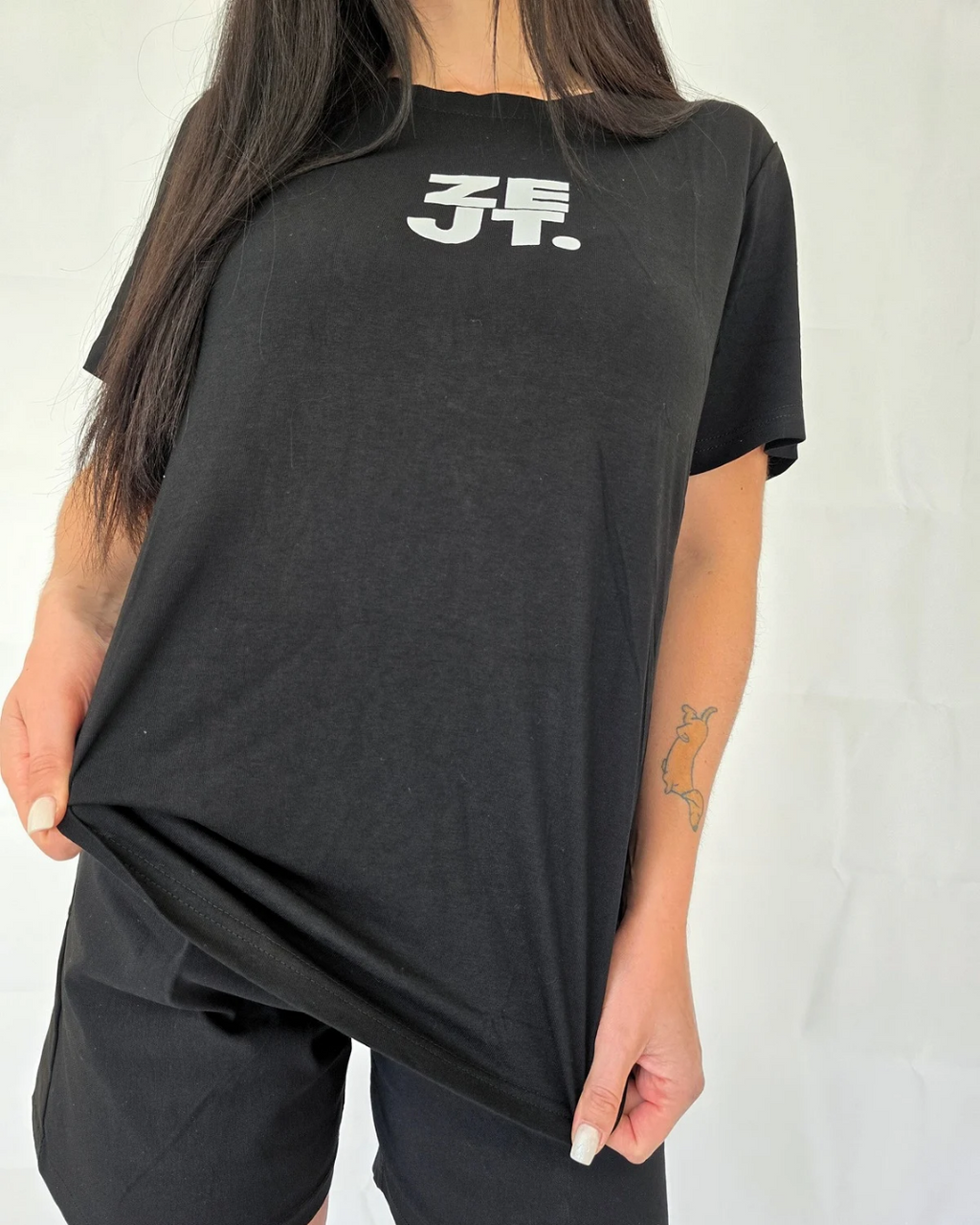 unisex tee t-shirt street design black oversized