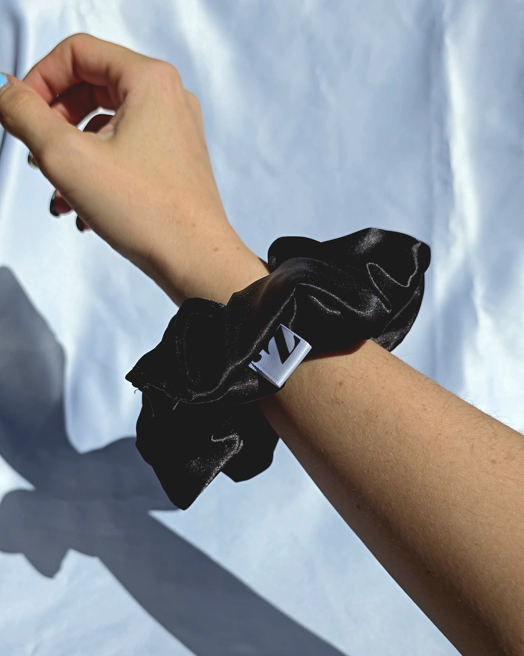 handmade scrunchie small business silk accessory