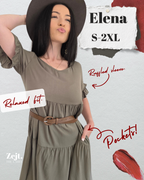 design elena relaxed fit dress with pockets