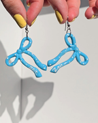 Polka Bow Dangles