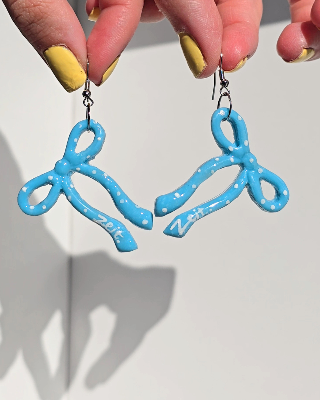 Polka Bow Dangles