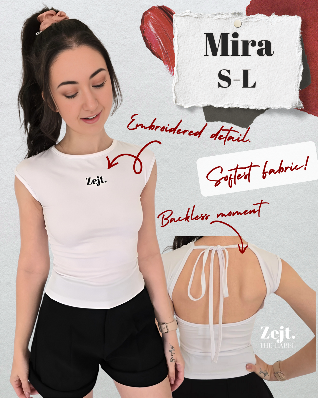 Mira Backless Tank