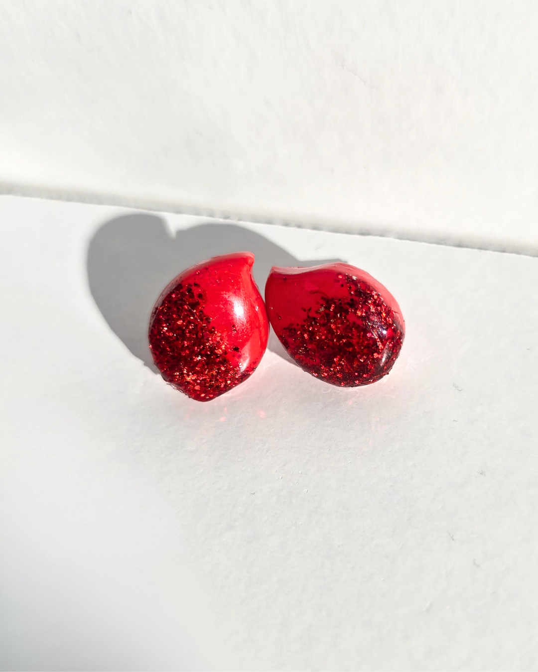 Ruby Drop Studs