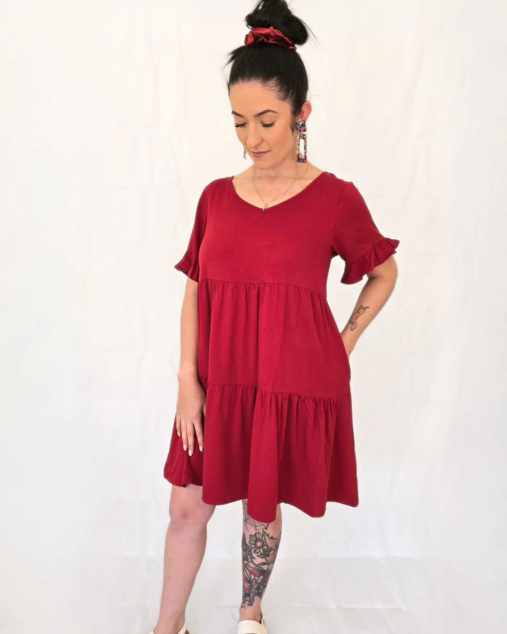 Elena Relaxed Mini Dress