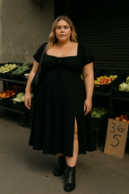 dress for summer plus size model flowy quality