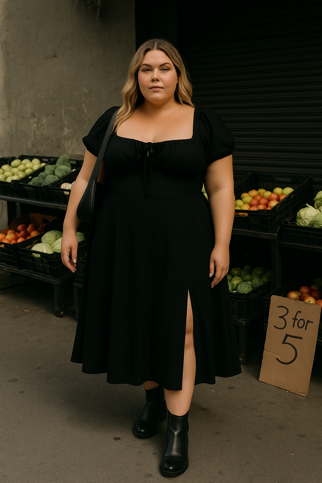 dress for summer plus size model flowy quality